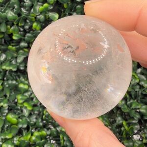 Clear Quartz Sphere with Rainbows